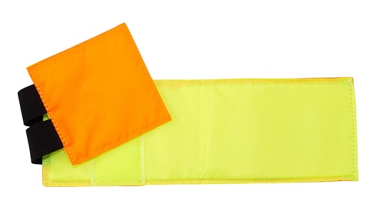 Повязка Strike свой-чужой с велкро панелью под шеврон, оранжевый, желтый