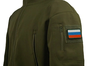 Нашивка Strike "Флаг России" 60х40мм, вышивка