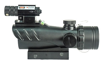 Прицел коллиматорный Marcool 1x30 с уровнем и лазером (hy9061-1)