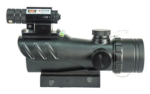 Прицел коллиматорный Marcool 1x30 с уровнем и лазером (hy9061-1)