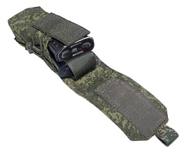 Подсумок Strike под 2 магазина АК с клапаном, цифра кордура