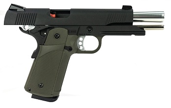 Пистолет KJW Colt, олива, greengas (kp-05-od)