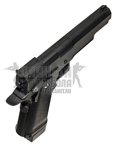 Galaxy Пистолет Colt Hi Capa с глушителем и ЛЦУ, спринг (g6a)