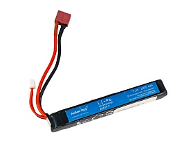 детальное фото для раздела Аккумулятор ASR LiPo 7.4V 1450mAh, АК-тип, Т-разъем (asr19-T) (Б/У) интернет-магазин "Планета страйкбола»