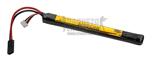 детальное фото для раздела Аккумулятор Firefox LiPo 11.1в, 1200мАч, 20C, АК интернет-магазин "Планета страйкбола»