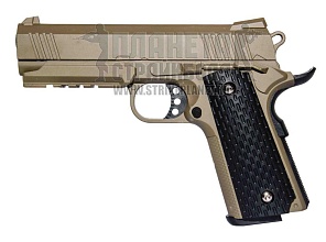 фото детально galaxy пистолет colt desert warrior 4.3, спринг, tan (g25d) интернет-магазин "Планета страйкбола"