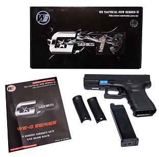 WE Пистолет Glock 19 Gen.4, greengas (we-g003b-bk)