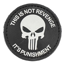 детальное фото Нашивка Zlo "Каратель it's punishment" черный интернет-магазин "Планета страйкбола"