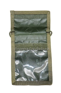 FLYYE Бумажник (кошелек) Neck ID Wallet, олива
