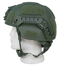 Шлем баллистический, аналог MICH 2000 V2, класс защиты NIJ IIIA, олива (Б/У)