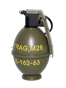 Муляж гранаты M26 в виде емкости для хранения газа ZCairsoft (ld-13)