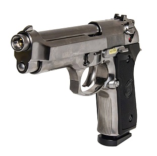 Пистолет WE Beretta M92FS greengas хром (gp301sv)