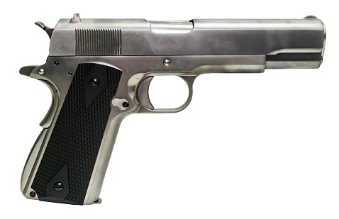 Пистолет WE Colt M1911 A1, хром (we-e006b-tac)