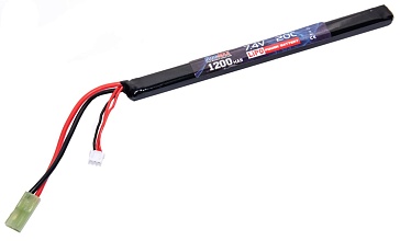 детальное фото для раздела Аккумулятор BlueMax LiPo 7.4В, 1200мАч, 20C, АК интернет-магазин "Планета страйкбола»