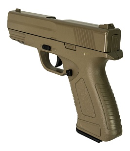 Пистолет Galaxy Glock с ris-планкой, desert, спринг (g39d)