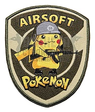 детальное фото Нашивка Zlo "Airsoft Pokemon" интернет-магазин "Планета страйкбола"