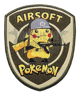 детальное фото Нашивка Zlo "Airsoft Pokemon" интернет-магазин "Планета страйкбола"
