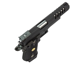 WE Пистолет Colt Hi Capa 5.1, greengas перфорированный кожух, WE-H002