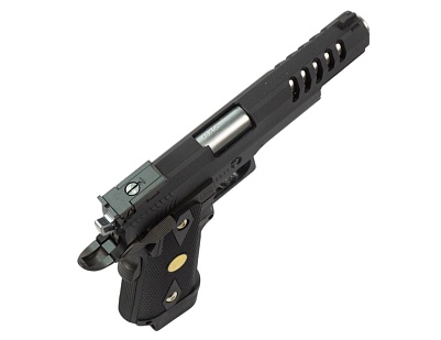 WE Пистолет Colt Hi Capa 5.1, greengas перфорированный кожух, WE-H002