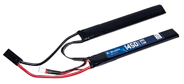 детальное фото для раздела Аккумулятор BlueMax LiPo 7.4В, 1450мАч, 30С, 2 лепестка интернет-магазин "Планета страйкбола»