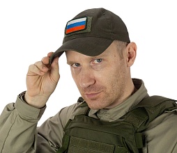 Нашивка Strike "Флаг России" 60х40мм, вышивка