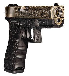 Пистолет WE Glock 17 gen.3, гравировка, greengas (we-g001box-iv)
