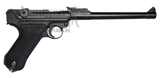 WE Пистолет Luger 'Parabellum' P08 8" Long, greengas (WE-P005)