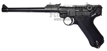фото детально we пистолет luger 'parabellum' p08 8" long, greengas (we-p005) интернет-магазин "Планета страйкбола"
