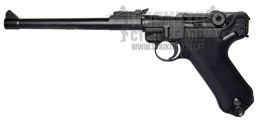 фото детально we пистолет luger 'parabellum' p08 8" long, greengas (we-p005) интернет-магазин "Планета страйкбола"