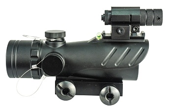 Прицел коллиматорный Marcool 1x30 с уровнем и лазером (hy9061-1)