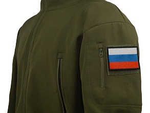 Нашивка Strike "Флаг России" 80х60мм, вышивка