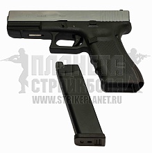 WE Пистолет Glock 17 Gen.4, хром (WE-G001B-SV)