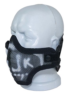 Маска Kingrin 2 ремня с черепом черная (ma-09-wb)