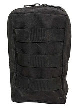 детальное фото для раздела Подсумок утилитарный MOLLE, вертикальный, черный (Б/У) интернет-магазин "Планета страйкбола»