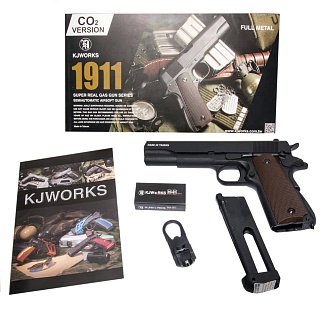 Пистолет KJ Works Colt M1911 A1 CO2 (gc-0305)