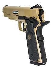 Пистолет KJW Colt M1911 MEU, tan, CO2 (kp-07.co2-tan)