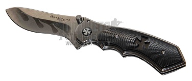 нож boker magnum flaming cross