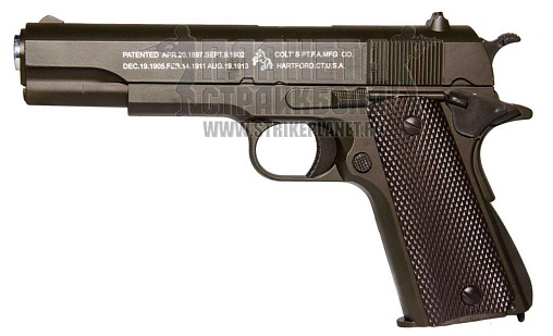 фото детально smart пистолет colt m1911 a1, спринг, коричневый (g.17.3) интернет-магазин "Планета страйкбола"