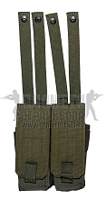 детальное фото Подсумок магазина АК-103 4шт. ССО molle олива интернет-магазин "Планета страйкбола"