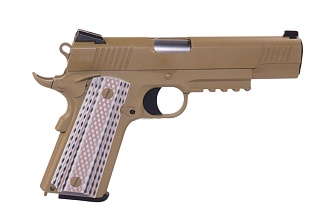 Пистолет WE Colt M45A1, greengas, tan (we-e015-tan)