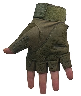 Перчатки Oval полпальца, олива XL (ogu-xl)