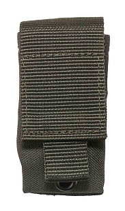 детальное фото Подсумок Strike с красной лентой, олива кордура интернет-магазин "Планета страйкбола"