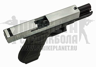 WE Пистолет Glock 17 Gen.4, хром (WE-G001B-SV)