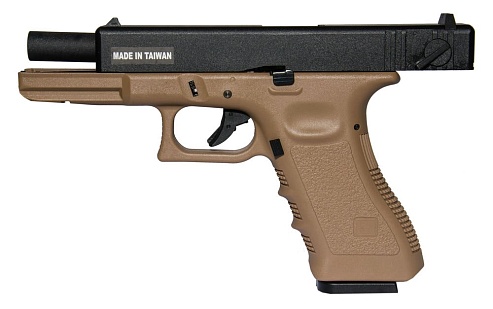 KJW Пистолет Glock 18, CO2, tan (CP627-TAN)