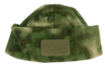 Шапка Strike флис с отворотом и велкро р-р 58, A-TACS Camo