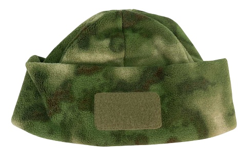 Шапка Strike флис с отворотом и велкро р-р 58, A-TACS Camo