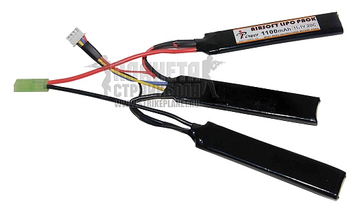 детальное фото для раздела Аккумулятор iPower LiPo 11.1В, 1100мАч, 20C, 3 лепестка интернет-магазин "Планета страйкбола»