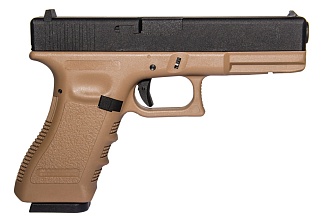 Пистолет KJW Glock 17 greengas tan (kp-17-tan)