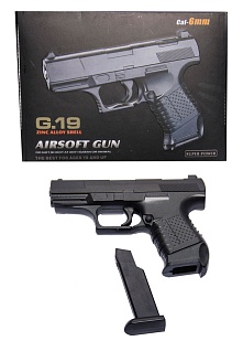 Galaxy Пистолет Walther P99 Mini, спринг (g19)