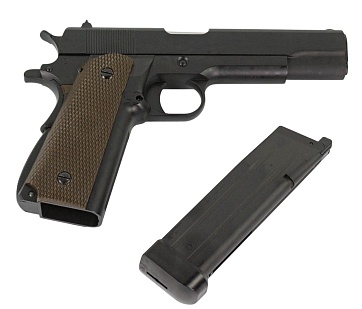 WE Пистолет Colt M1911 A1, CO2 (WE-E005-CO2)
